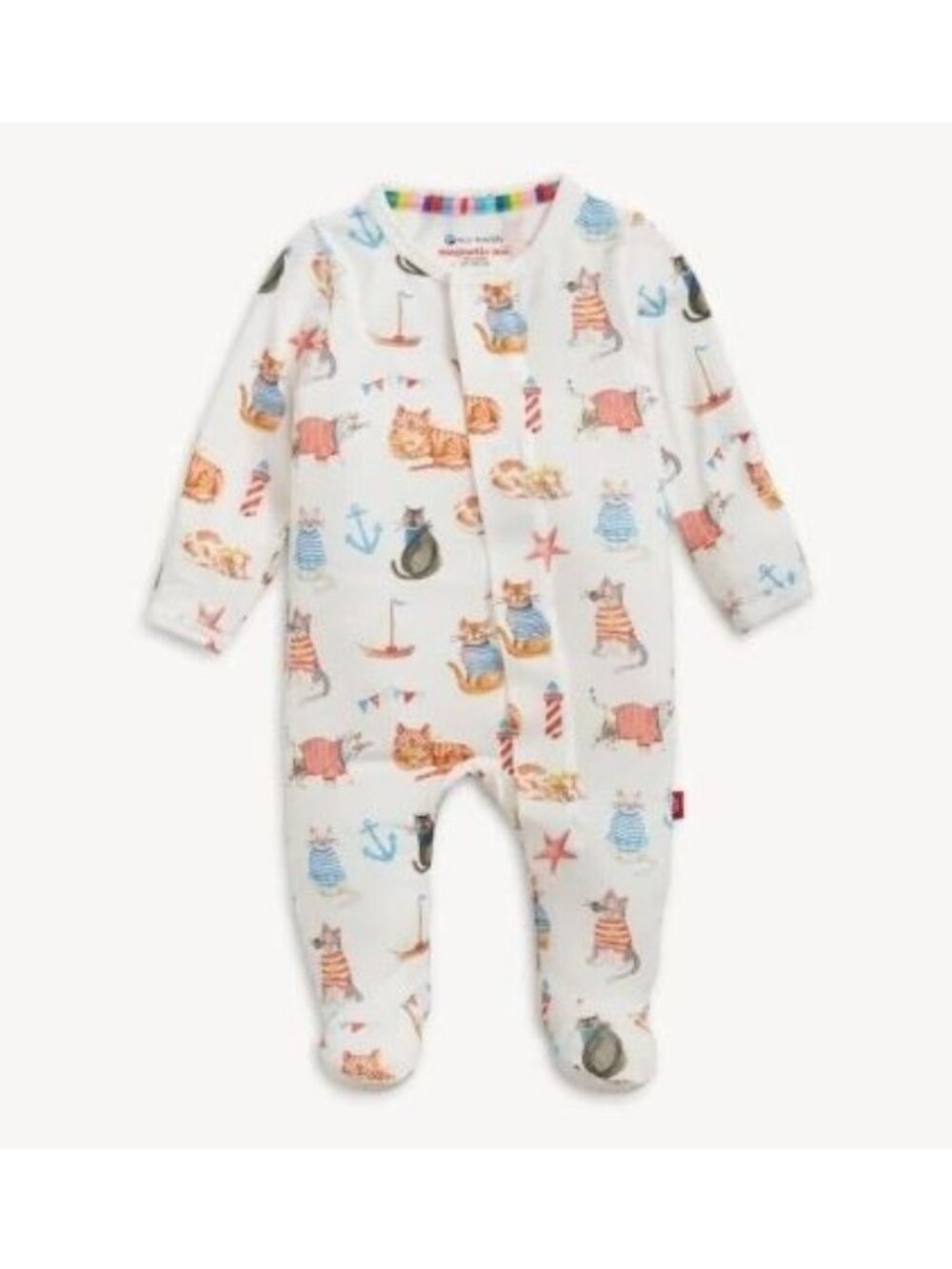 Magnetic Me Yachty Pawty Modal Magnetic Footie Kids Size 6 - 9 NWT